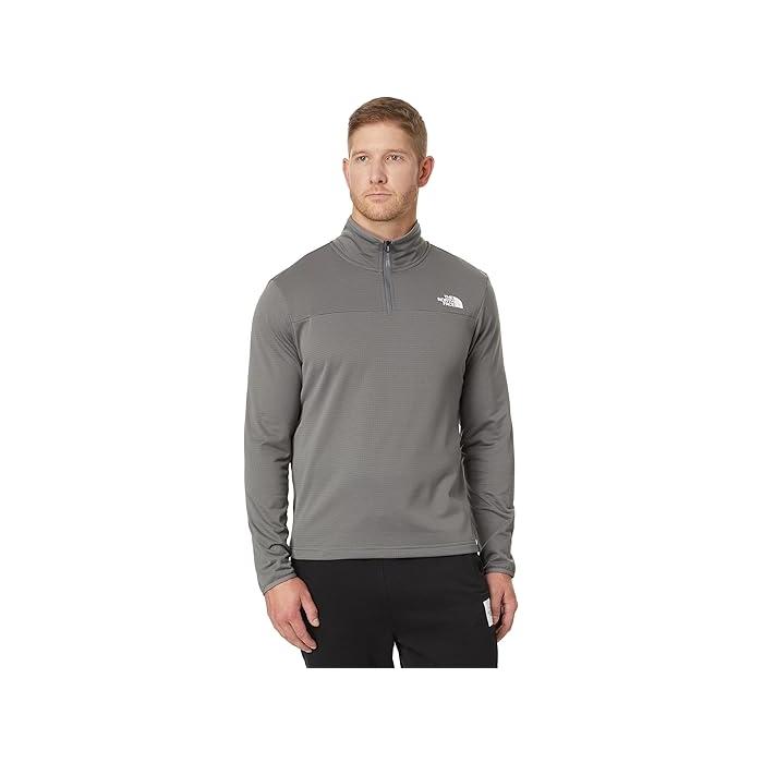 (取寄) ノースフェイス メンズ シーダー トレイル グリッド フリース 1/4 ジップ The North Face men The North Face Cedar Trail Grid Fleece 1/4 Zip Smoked Pearl THE NORTH FACE（ザ ノースフェイス） (取寄) ノースフェイス メンズ