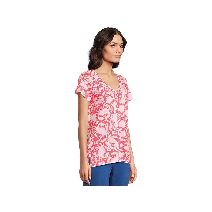 (取寄) リリー ピュリッツァー レディース メレディス ティー Lilly Pulitzer women Meredith Tee Cane Coral Crab Collab Lilly Pulitzer (取寄) リリー ピュリッツァー レディース メレディス