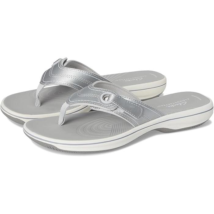 (取寄) クラークス レディース ブリーズ レイナ Clarks women Breeze Reyna Silver Synthetic Clarks（クラークス） P最大12倍12/30限定 (取寄) シューズ レディース