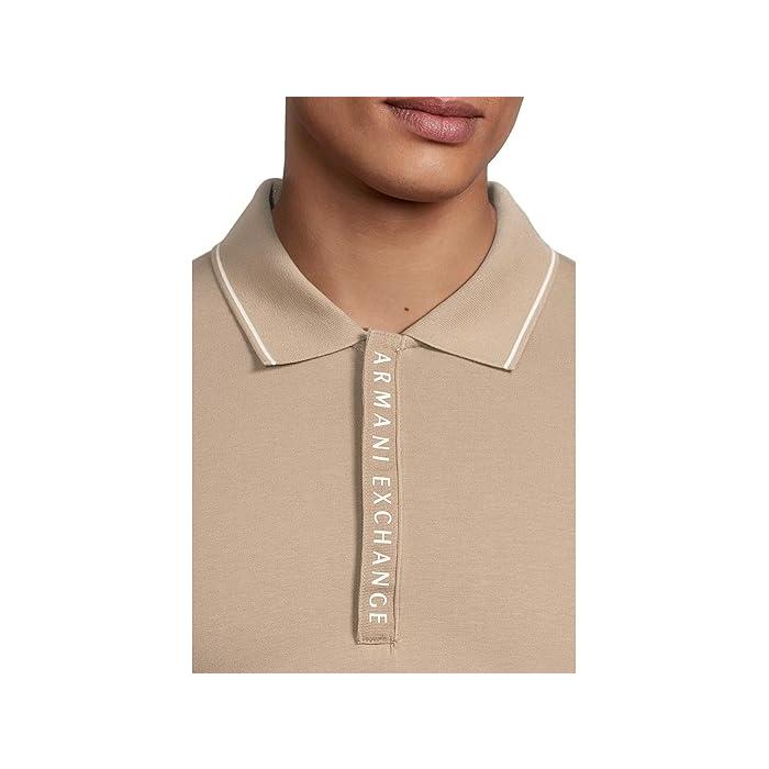 (取寄) アルマーニエクスチェンジ メンズ ロゴ プラケット ポロ Armani Exchange men Logo Placket Polo White ARMANI EXCHANGE P最大17倍1/1限定 (取寄) アルマーニエクスチェンジ