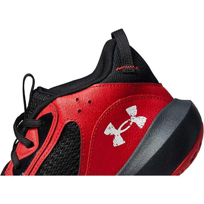 (取寄) アンダーアーマー UA バッシュ ロックダウン 6 バスケット シューズ Under Armour Lockdown 6 Basketball Red/Black/White｜jetrag｜05