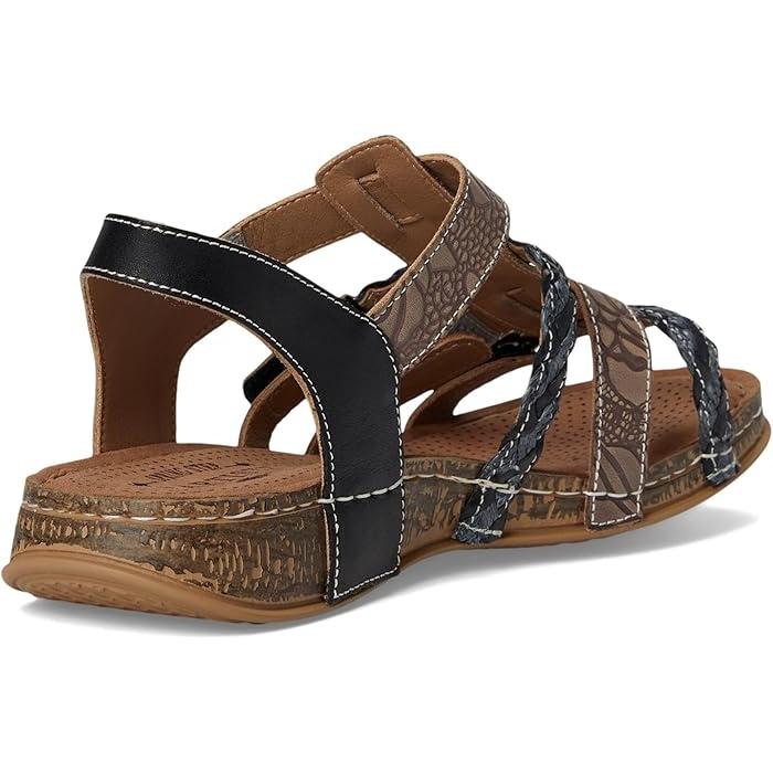 (取寄) ラルティストバイスプリングステップ レディース デリラ L'Artiste by Spring Step women Delila Black Multi 取寄) ラルティストバイスプリングステップ レディース デリラ L