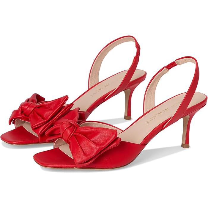 (取寄) ジャック ロジャース レディース エロイーズ ボウ スリングバック Jack Rogers women Eloise Bow Slingback Fire Red ジャックロジャース（JACK ROGERS） (取寄) ジャック ロジャース