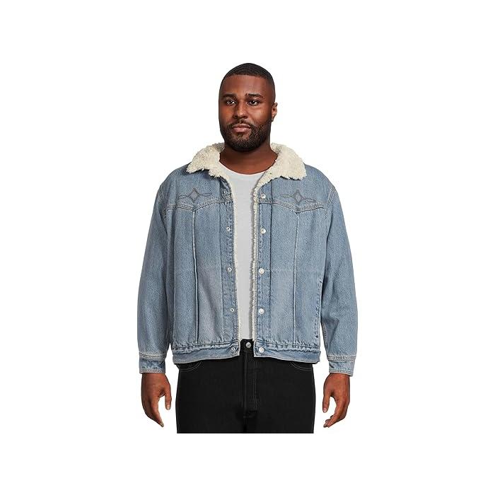 (取寄) リーバイス プレミアム メンズ リラックスド-フィット フィット シェルパ トラッカー Levi's Premium men Relaxed Fit Sherpa Trucker Duffel Bag Levi's（リーバイス） (取寄) プレミアム メンズ タイプ 3 シェルパ