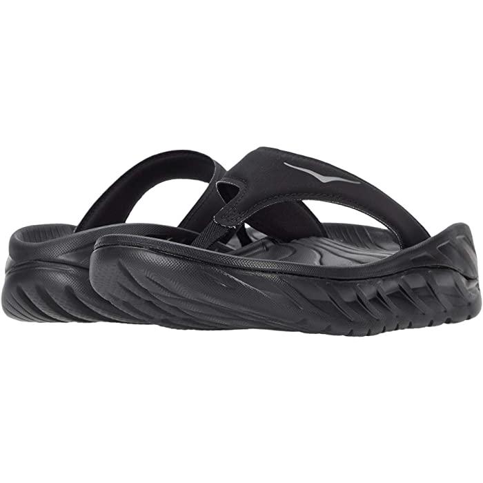 (取寄) ホカオネオネ レディース オラ リカバリー フリップ Hoka women  Ora Recovery Flip Black/Dark Gull Gray 1 P最大17倍1/1限定 (取寄) ホカオネオネ レディース オラ リカバリー