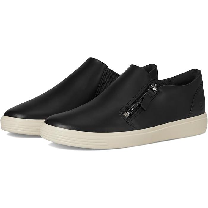 (取寄) エコー レディース ソフト クラシック サイド ジップ スニーカー ECCO women ECCO Soft Classic Side Zip Sneaker Black ecco（エコー） (取寄) レディース ソフト クラシック サイド ジップ