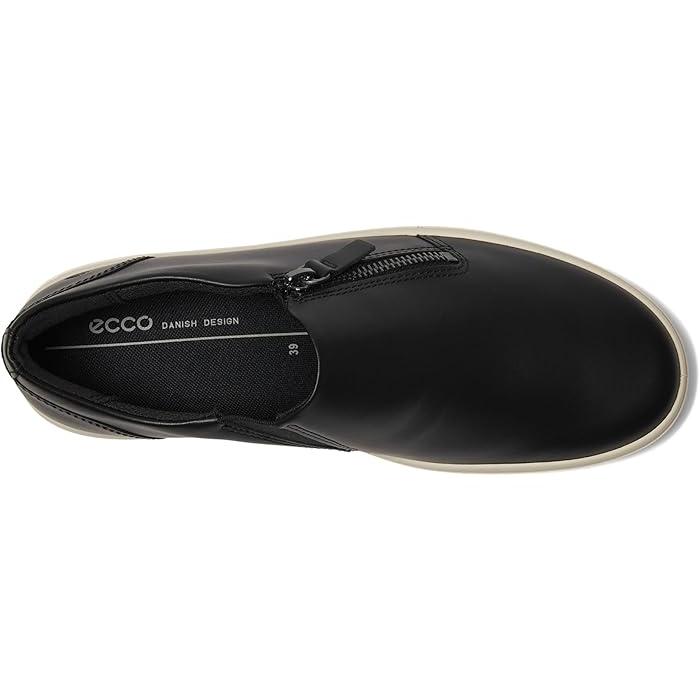 (取寄) エコー レディース ソフト クラシック サイド ジップ スニーカー ECCO women ECCO Soft Classic Side Zip Sneaker Black ecco（エコー） (取寄) レディース ソフト クラシック サイド ジップ