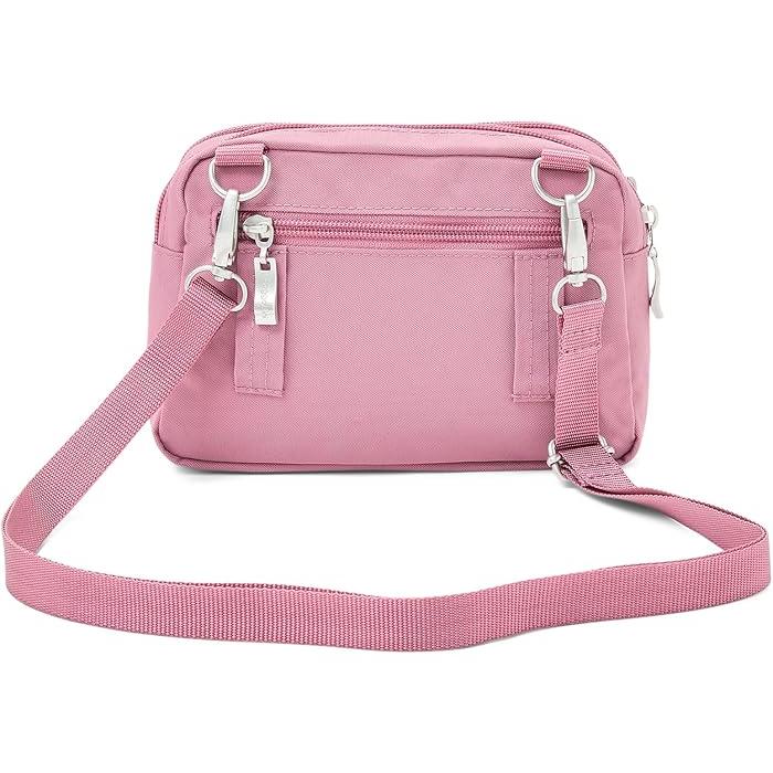 (取寄) バッガリーニ レディース トライフェクタ Rfid ウォレット クロスボディ Baggallini women Trifecta Rfid Wallet Crossbody Dusty Mauve