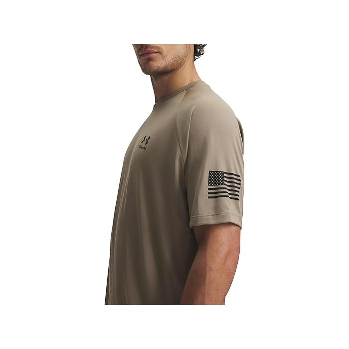 (取寄) アンダーアーマー メンズ フリーダム テック ショート スリーブ ティー Under Armour men Under Armour Freedom Tech Short Sleeve Tee Black/Pitch Gray UNDER ARMOUR（アンダーアーマー） P最大17倍1/1限定 (取寄) メンズ