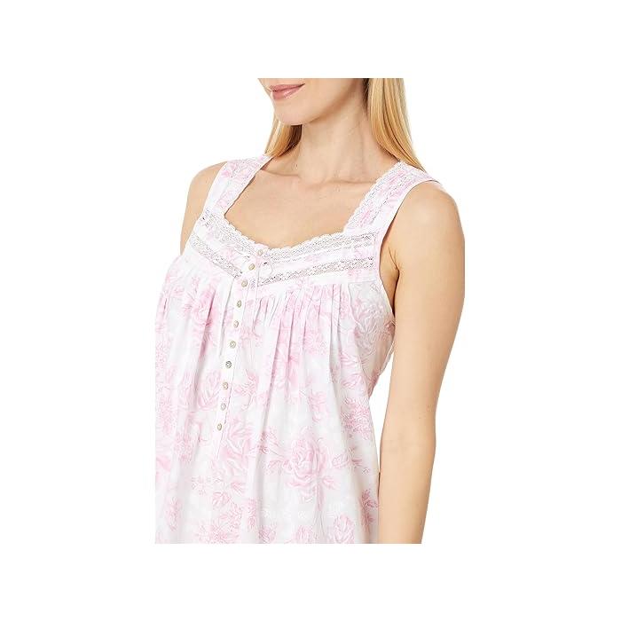 (取寄) アイリーン ウエスト レディース バレエ スリーブレス ナイトガウン Eileen West women Ballet Sleeveless Nightgown White Ground Floral 取寄) アイリーン ウエスト レディース バレエ スリーブレス ナイト