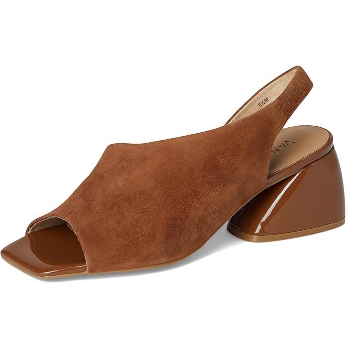 取寄) ヴァネリ レディース Vaneli women Molke Cuoio Suede/Patent