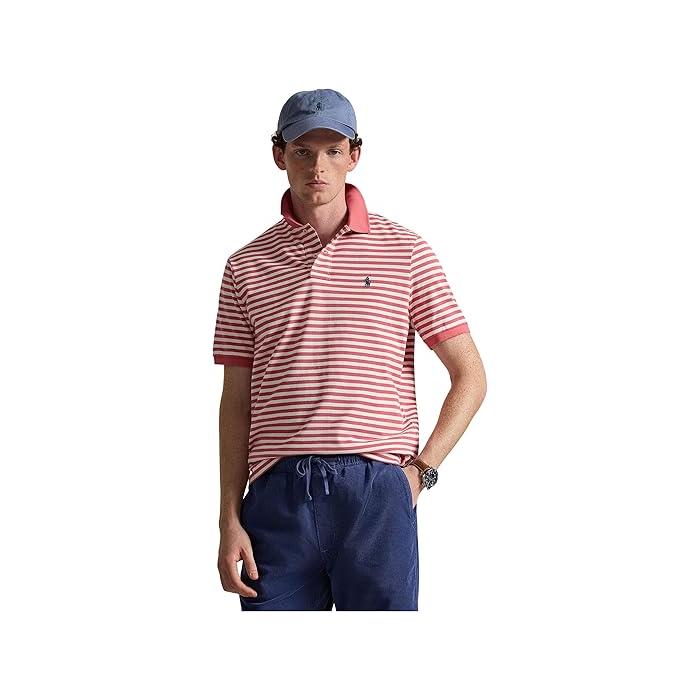 (取寄) ラルフローレン メンズ クラシック フィット ストライプド メッシュ ポロ シャツ Polo Ralph Lauren men Classic Fit Striped Mesh Polo Shirt Bristol Blue/White POLO RALPH LAUREN（ポロ・ラルフローレン） (取寄) ラルフローレン