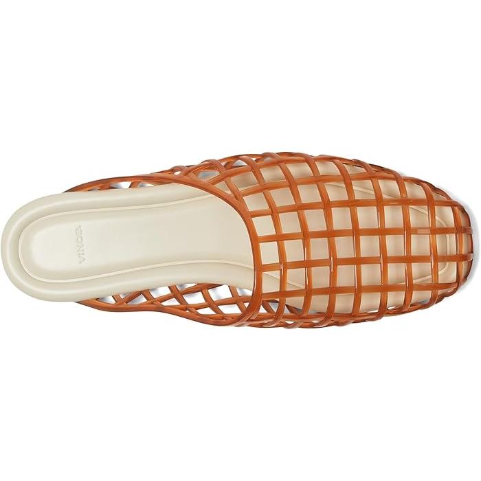 (取寄) ヴィンス レディース バルセロナ ゼリー シューズ Vince women Barcelona Jelly Mule/Clog Shoes Dark Amber 1 取寄) ヴィンス レディース バルセロナ ゼリー シューズ Vince women