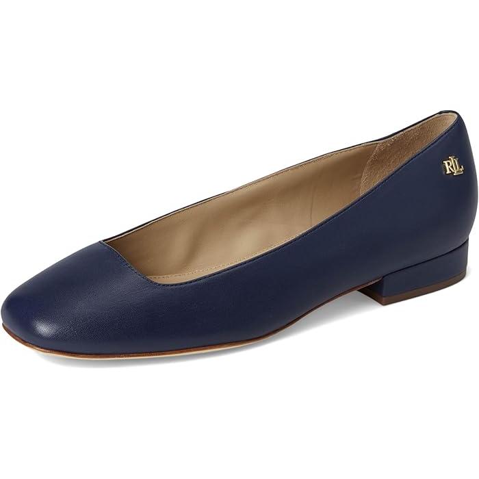 (取寄) ローレン ラルフローレン レディース ナッパ レザー バレエ フラッツ Lauren Ralph Lauren women Emellie Nappa Leather Ballet Flat Refined Navy LAUREN RALPH LAUREN（ローレン ラルフローレン） (取寄) ローレン