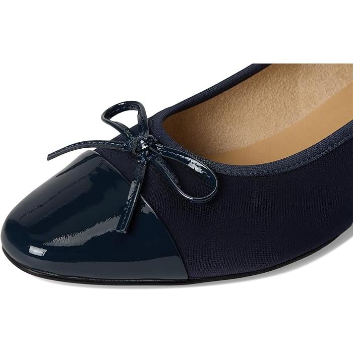 取寄) ヴァネリ レディース Vaneli women Alesya Navy Owi/Navy Patent