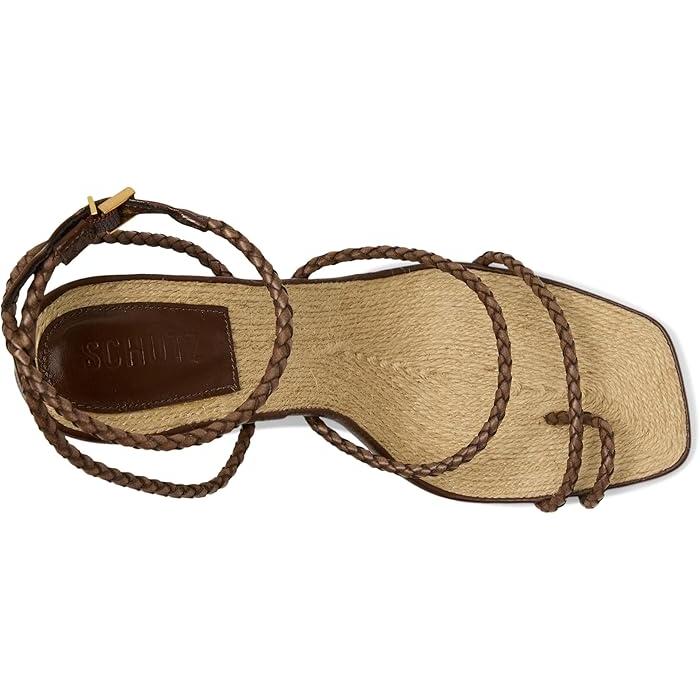 (取寄) シュッツ レディース カヤ ストロー Schutz women Kaya Straw Desert Brown SCHUTZ（シュッツ） P最大17倍1/1限定 (取寄) レディース カヤ