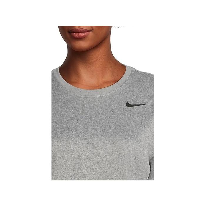 (取寄) ナイキ レディース ドライ-フィット リラックスド-フィット ショート スリーブ T-シャツ Nike women Dri-FIT Relaxed Short Sleeve T-shirt Tumbled Grey/Flat Silver/Heather/Black NIKE（ナイキ） (取寄) レディース ドライ-フィット リラックスド