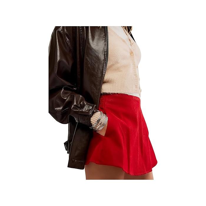 (取寄) フリーピープル レディース ウィー ザ フリー パラダイス ファウンド スエード スコート Free People women We The Free Paradise Found Suede Skort Rhythmic Red FREE PEOPLE (取寄) フリーピープル レディース ウィー ザ フリー