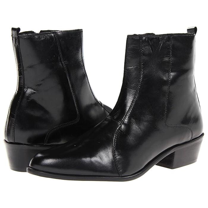 (取寄) ステイシー アダムス メンズ サントス プレーン トゥ サイド ジップ ブーツ Stacy Adams men Santos Plain Toe Side Zip Boot Black Leather 取寄) ステイシー アダムス メンズ サントス プレーン トゥ サイド