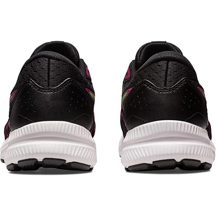 Asics womens black 2025 and pink