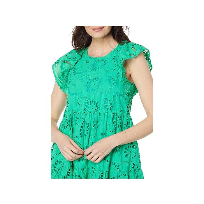 (取寄) マギー ロンドン レディース アイレット ミニ ドレス Maggy London women Eyelet Mini Dress Deep Mint | マギーロンドン | 02