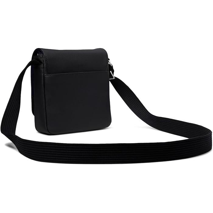 ラコステLACOSTE メンズクラシックショルダーバッグ黒 ラコステ LACOSTE メンズクラシック ショルダーバッグ ブラック