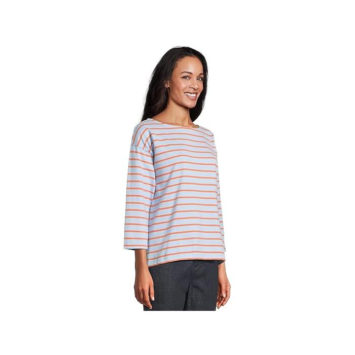 (取寄) エルエルビーン レディース ヘリテージ マリナー ボートネック 3/4 スリーブ ストライプ L.L.Bean women Heritage Mariner Boatneck 3/4 Sleeve Stripe