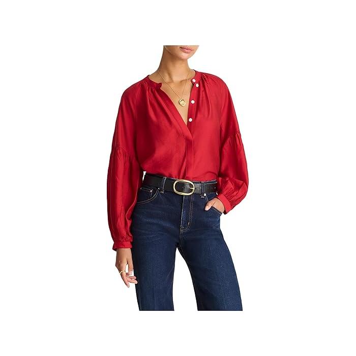 (取寄) メイドウェル レディース ジャーメーン トップ Madewell women Germaine Top Crimson madewell (取寄) メイドウェル レディース ジャーメーン トップ