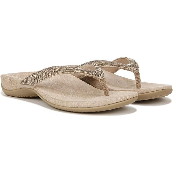 (取寄) バイオニック レディース ディロン シャイン VIONIC women VIONIC Dillon Shine Cream Rhinestone vionic（バイオニック） P最大17倍1/1限定 (取寄) サンダル レディース