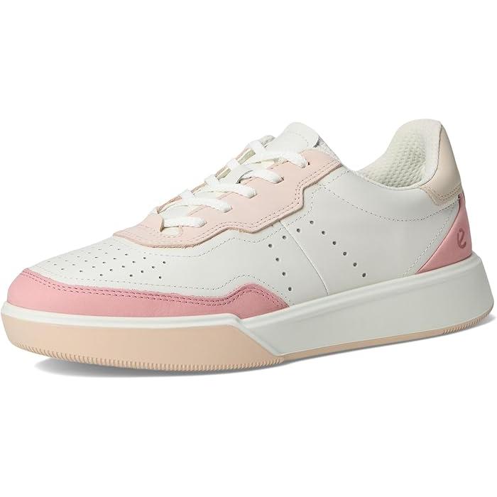 (取寄) エコー レディース ストリート コート スニーカー ECCO women Street Court Sneaker Old Rose/White/Rose Dust ecco（エコー） P最大17倍1/1限定 (取寄) レディース ストリート