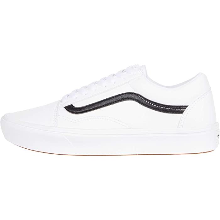 P最大16倍5/25限定 (取寄) バンズ スニーカー コンフィクッシュ オールドスクール 大きいサイズ Vans Comfycush Old Skool (Classic Tumble) True White｜jetrag｜04