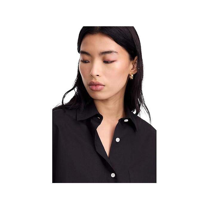 メイドウェル Madewell Alice Shirt - Cotton Linen レディース シャツ トップス Jet Black Amazon.com: Madewell Women's Alice Shirt-Cotton Linen, Jet