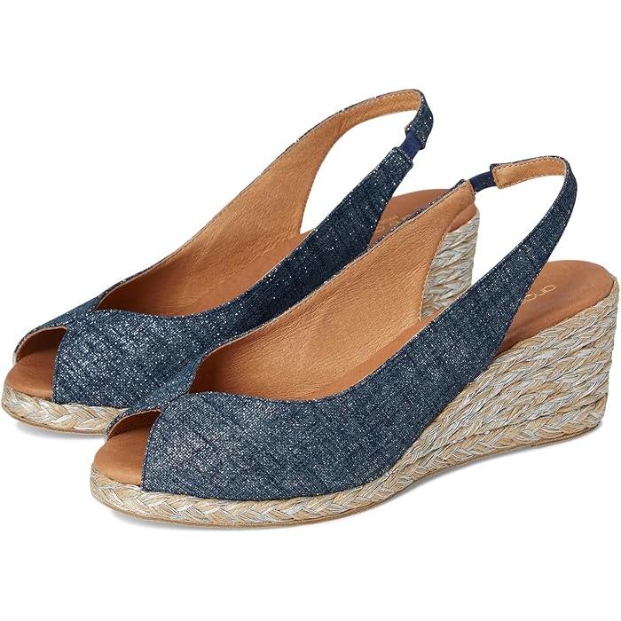 (取寄) アンドレアスース レディース オードリー Andre Assous women Audrey Navy Silver Andre Assous P最大17倍1/1限定 (取寄) アンドレアスース レディース