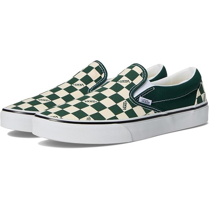(取寄) バンズ クラシック スリッポン Vans Classic Slip-on Vans Check Emerald VANS（ヴァンズ） (取寄) バンズ クラシック スリッポン Vans Classic