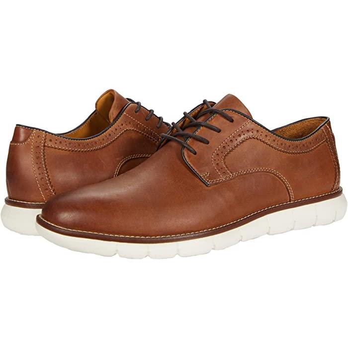 wakuさん　ジョンストン&マーフィー プレーントゥ 新品ジョンストンアンドマーフィー 牛革 外羽根式プレーントゥ