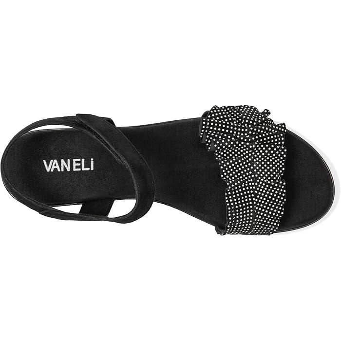 取寄) ヴァネリ レディース Vaneli women Elsbet Black Suede/Black