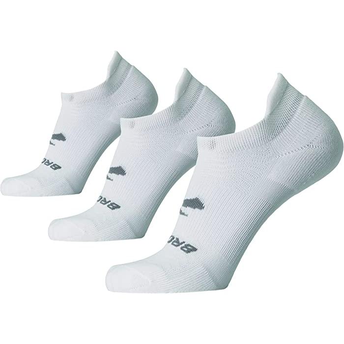 (取寄) ブルックス ラン-イン ノー ショー ソックス 3-パック Brooks Brooks Run-In No Show Socks 3-Pack Black BROOKS（ブルックス） (取寄) ラン-イン ノー ショー ソックス 3