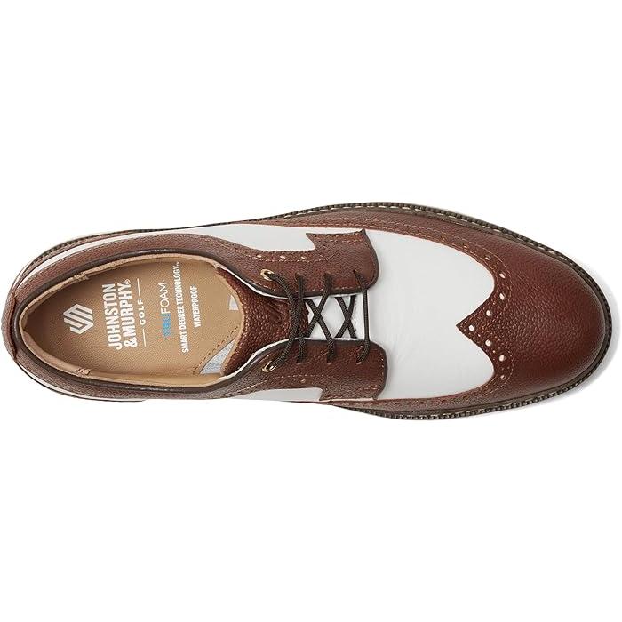 (取寄) ジョンストン&マーフィー メンズ アップトン GL3 ラグゼ ハイブリット Johnston & Murphy men Johnston & Murphy Upton Gl3 Luxe Hybrid White Waterproof Leather JOHNSTON&MURPHY（ジョンストンアンドマーフィー） (取寄