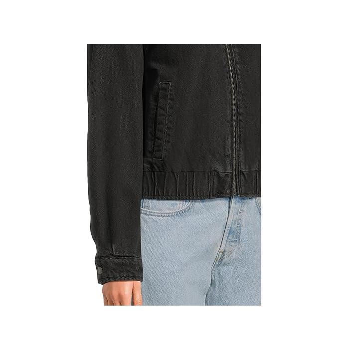 (取寄) リーバイス レディース フォー レザー ボンバー ウィズ レイダウン カラー Levi's women Faux Leather Bomber With Laydown Collar Ash Levi's（リーバイス） (取寄) レディース レイダウン カラー ボンバー