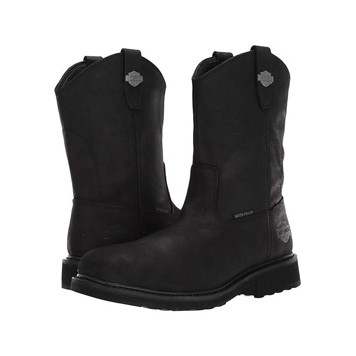 Stivali Western In Pelle Harley-Davidson Altman &ndash; Impermeabili, Punta Composita, Neri, Uomo
