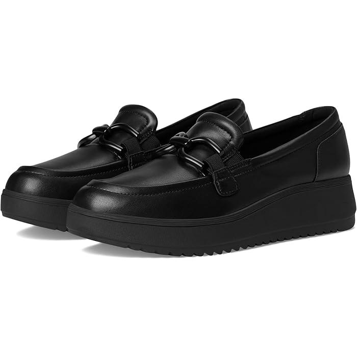 (取寄) クラークス レディース トップ Clarks women Zylah Top Black Leather Clarks（クラークス） (取寄) レディース トップ Clarks women Zylah