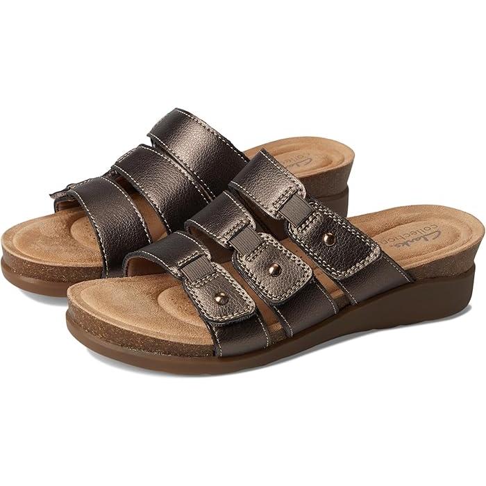 (取寄) クラークス レディース カレンヌ リリー Clarks women Calenne Lily Bronze llic Leather Clarks（クラークス） P最大17倍1/1限定 (取寄) レディース カレンヌ