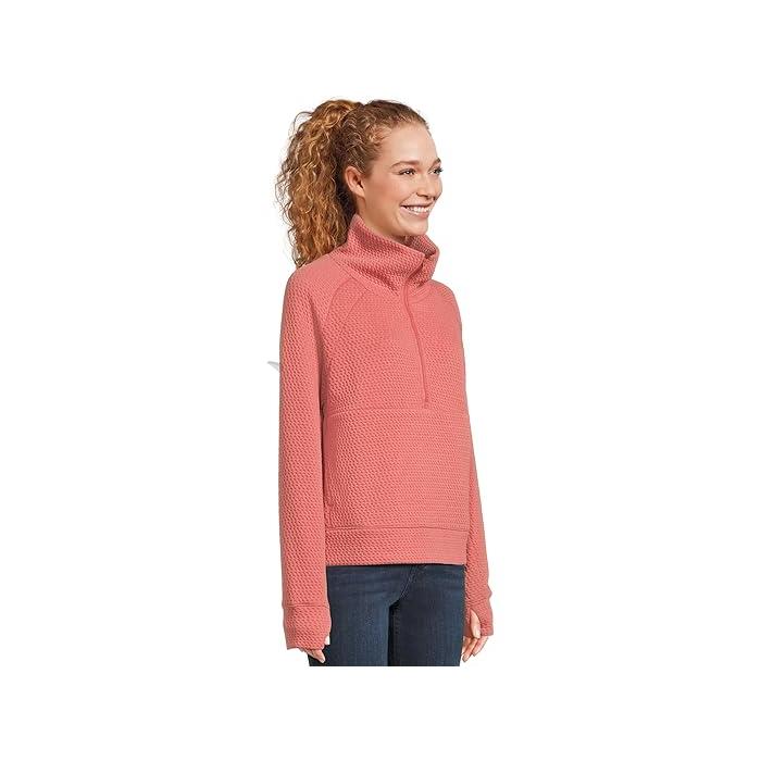 (取寄) エルエルビーン レディース リッジニット ハーフ ジッパー プルオーバー L.L.Bean women Ridgeknit Half Zipper Pullover Sienna Brick
