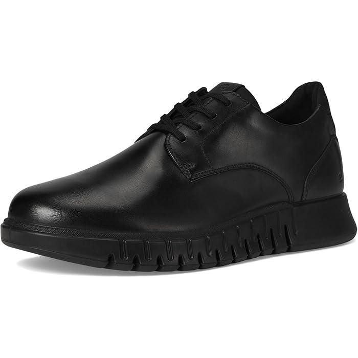 (取寄) エコー メンズ グルーブ スタジオ プレーン トゥ スニーカー ECCO men Gruuv Studio Plain Toe Sneaker Black/Black | ecco | 06