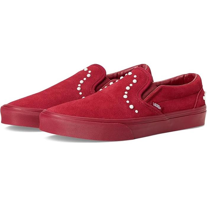 (取寄) バンズ クラシック スリッポン Vans Classic Slip-On Pearls Bordeaux VANS（ヴァンズ） (取寄) バンズ クラシック スリッポン Vans Classic
