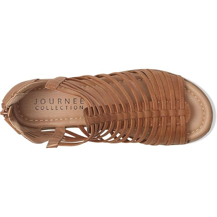 (取寄) ジュルネ コレクション レディース コンフォート フォーム デリラ サンダル Journee Collection women Comfort Foam Delilah Sandal Black 取寄) ジュルネ コレクション レディース コンフォート フォーム