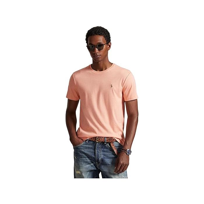 (取寄) ラルフローレン メンズ カスタム スリム フィット ソフト コットン T-シャツ Polo Ralph Lauren men Custom Slim Fit Soft Cotton T-Shirt White POLO RALPH LAUREN（ポロ・ラルフローレン） (取寄) ラルフローレン