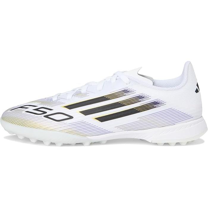 (取寄) アディダス キッズ リーグ ターフ クリーツ (リトル キッド/ビッグ キッド) adidas Kids F50 League Turf Cleats (Little Kid/Big Kid) White/Black/Gold llic adidas（アディダス） (取寄) キッズ リーグ ターフ クリーツ (リトル