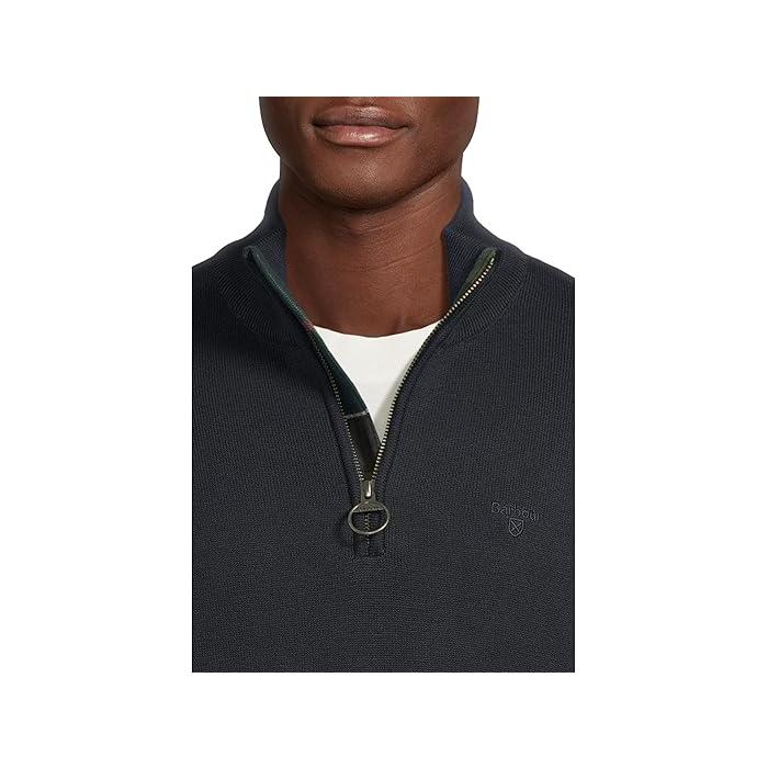 (取寄) バブアー メンズ コットン ハーフ ジップ ニット ジャンパー Barbour men Cotton Half Zip Knitted Jumper Navy Barbour（バブアー） P最大17倍1/1限定 (取寄) メンズ コットン ハーフ