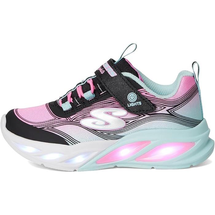 みんなが選んでる！(取寄) スケッチャーズ スニーカー キッズ ガールズ コズミック グロウ SKECHERS KIDS girls Cosmic Glow 303712L Black/Multi 微調整可能